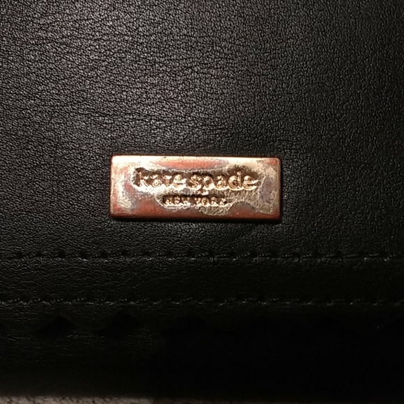 Authentic Kate Spade black leather wallet - Picture 7 of 12